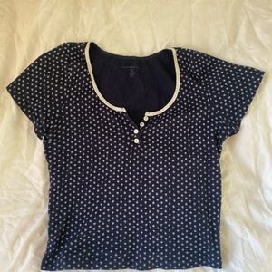 Brandy Melville floral Henley